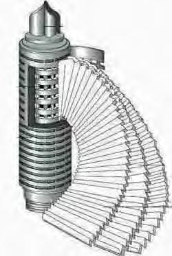 Pleated water Filter cartridges are usually made of special type of paper which has been folded or pleated and then formed into a circular shape of the filter cartridge body as shown in the figure