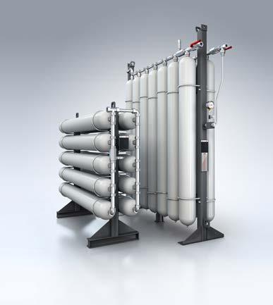 They are used as secondary switching containers for storage or as pressure accumulators for different types of gases.