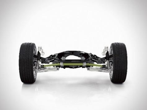 Scalable Product Architecture (SPA) Double Wishbone Front Axle A double wishbone enables Volvo s Vehicle Dynamics engineers to carefully control the motion of the wheel