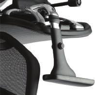 FEATURES: SINGLE LEVER ADJUSTMENT TENSION CONTROL TILT LOCK INTEGRATED LUMBAR SUPPORT BACK ANGLE ADJUSTMENT SYNCHRO-TILT MECHANISM SEAT HEIGHT ADJUSTMENT WATERFALL