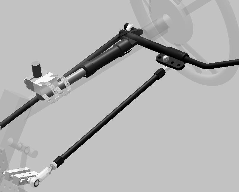 9.8.3 Adjust Angle of Main Body Figure 9.8.3.1 Angle of Main Body NOTE The angle of the Main Body should be set so the Control Tube and the Support Tube have 100 to 120 degrees between them when the Hand Control is in the neutral position.
