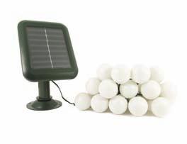 5cm diameter balls spaced 80cm apart Everbrights are premium grade solar string lights that offer unparalleled brightness and reliability.