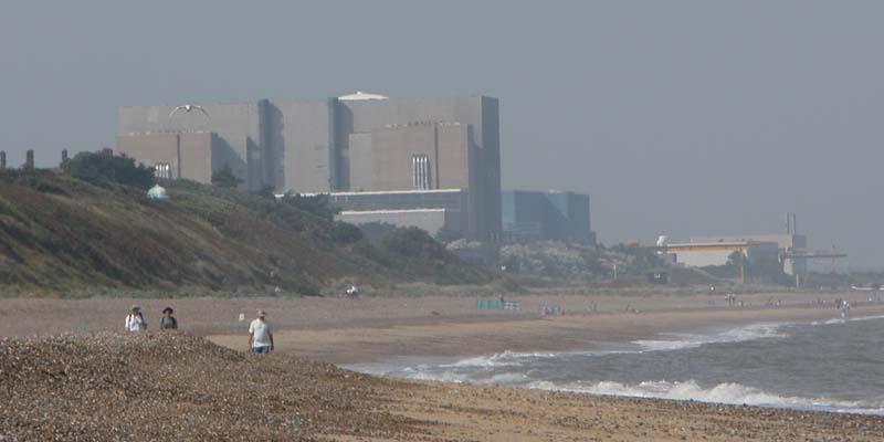 Landing Point for the Sea Cables Sizewell A Nuclear Power Station