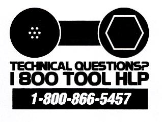 SERVICE CENTERS Customer Support: Phone: (866) 474-8665 Fax: (800) 285-0802 Technical Support: Phone: (866) 866-5457 Fax: (800) 285-0802 Web: www.irtools.