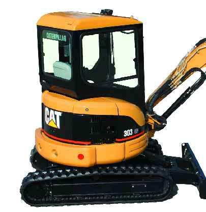 303 CR Mini Hydraulic Excavator Designed and built by Caterpillar to deliver exceptional performance, versatility and productivity.