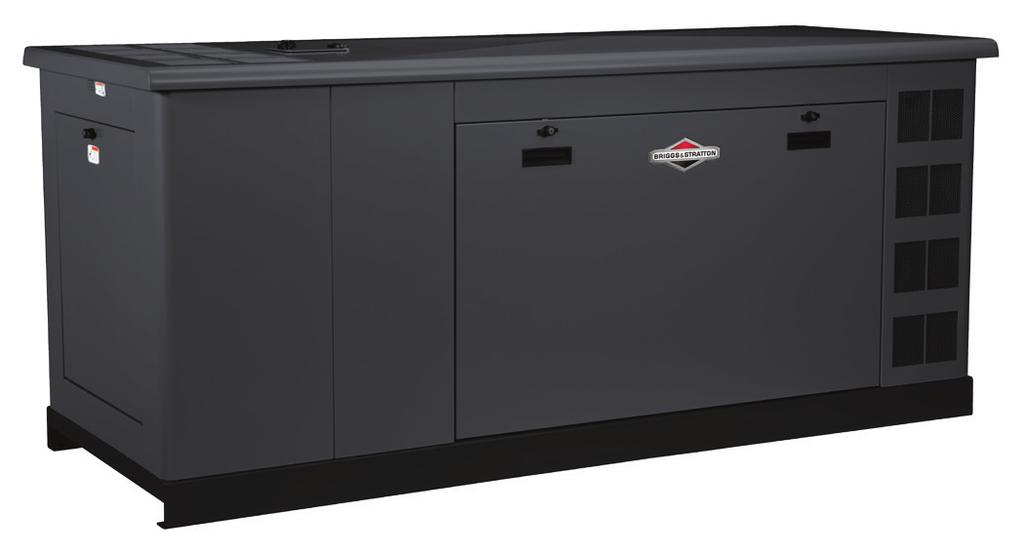 STANDBY GENERATORS 60/62kW ¹ COMMERCIAL STANDBY GENERATORS FEATURES AND BENEFITS Comprehensive Commercial Warranty 2 Briggs & Stratton offers a 5 year parts, 4 year