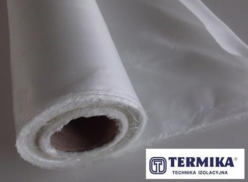 Material: glass fibre Termika glass fabric ST 1/T Usage: thermo and electro insulation material, non-combustible, chemically neutral, absorbing water in minimum quantities and practically not subject
