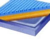 Visco the combination of high density, high resilient foam base and visco elastic heat sensitive foam surface is ideal for pressure reducing cushions.