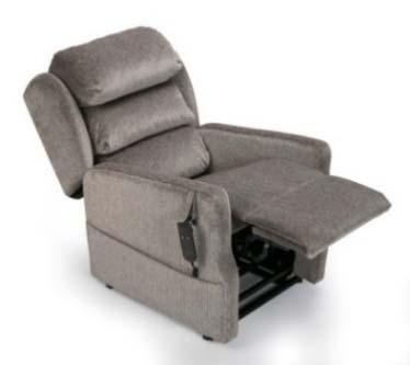 Ferndale British manufacture Features: Motors : Hand Control: Colour: Overlay: Design of Back: Rising Method: Reclining Method: Emergency Battery Backup Castors / Glides Warranty Single 2 Button hand