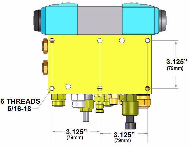 Steering Valve Overview Mounting Hole Patterns Note: The valve may be secured