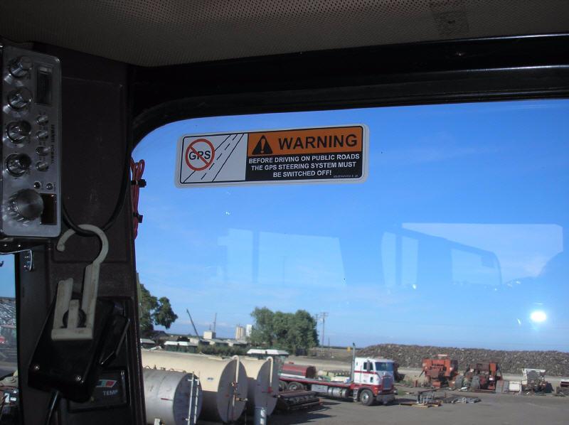 Install Warning Label Figure 9-9 Autosteer Warning Label Note: The Warning Label must be immediately replaced if it becomes lost or damaged.