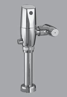 SELECTRONIC SENSOR-OPERATED TOILET FLUSH VALVE, 1.6 GPF BATTERY POWERED MODEL NUMBER: 6065.161.002 Exposed, sensor-operated flush valve for 1-1/2" top spud flushometer bowls, 1.6 gpf.