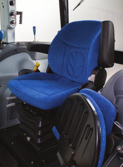 The perfect seat A comfortable mechanical suspension seat is standard with the Value package, while a deluxe air suspension seat with swivel and full-size, cushioned instructor seat
