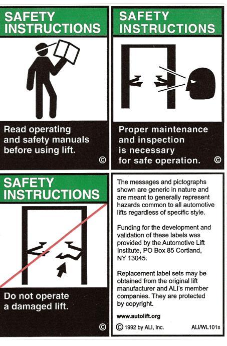Diagram #13: SAFETY INSTRUCTIONS Apply