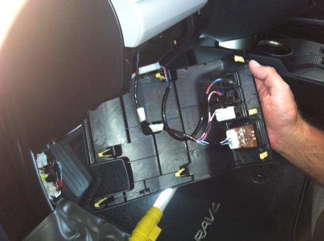 Picture 4 Vehicle Assembly Process: 6. Locate the wires that were pulled through the grommet in step 2.