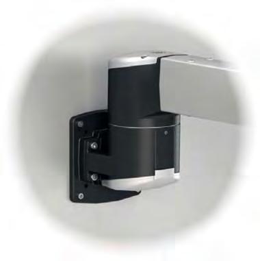 enclosures via the rear panel VESA flange size, hole pattern 75 and 100 Suspension system attachment in