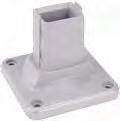 CS-3000 next Suspension Systems Base / Wall Flange 1017300015 RAL 9006 white