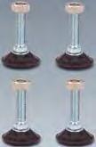 Levelling feet 9808012900 Height-adjustable feet (1 set = 4 pieces) for free-standing bases Floor