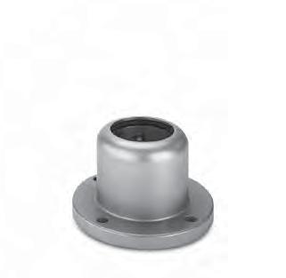 Complete with seals Base or wall flange for mounting on horizontal and vertical surfaces. Complete with seals Weight in lbs.