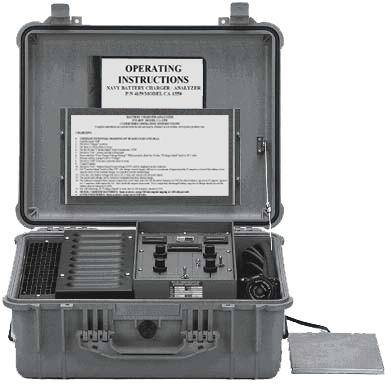 Manual No LI-4159-MIL OPERATING INSTRUCTIONS OPERATING INSTRUCTIONS NAVY BATTERY CHARGER / ANALYZER P/N 4159-MIL MODEL CA-1550-MIL NSN: 4920-01-498-2543