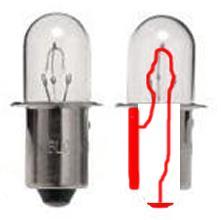 Wires that are not joined Light Bulb Battery For the Battery, the positive terminal is on the right and the negative terminal is on the left.