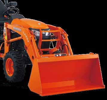Front Loader LA434 Front loader Kubota s powerful new LA434 Front Loader features a curved boom design, outstanding