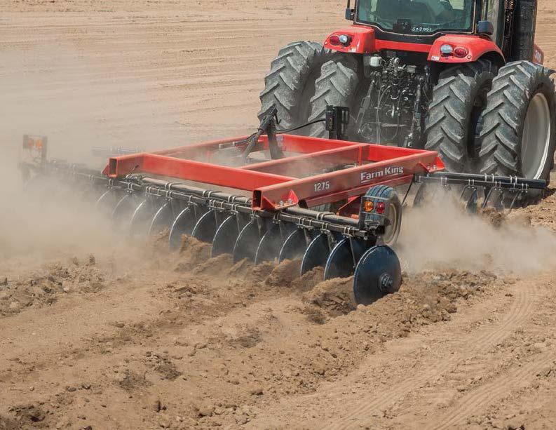 OFFSET DISC 7 Offset Disc - Model 1275 PRODUCT OVERVIEW Manage heavy crop residue in high residue crops Weight class - 650 lb/ft (967 kg/m) Working widths - 10' to 20' (3.0 to 6.