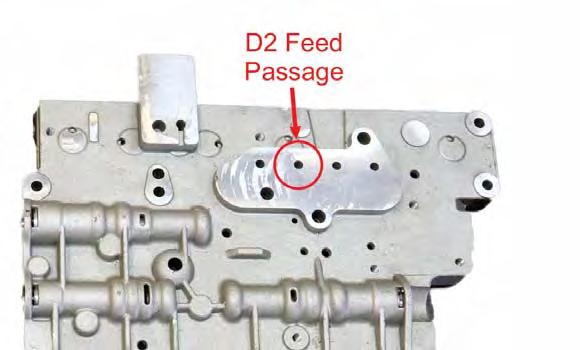 HYDRAULIC VALVE BODY CHANGES (Cont d) The D2