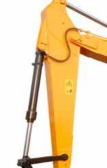 Boom, Arm and Bucket Meeting Customer Requirement With optimized design, the boom and the arm can provide