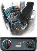 Air Conditioner Overall air circulation in the cab is better than ever, thanks to a stronger cooling/heating unit and the