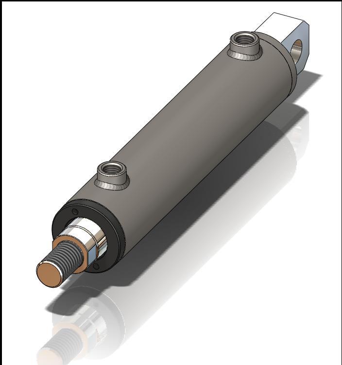 REAR CEVIS MOUNTED CYINDERS Cylinder Dimensions A range of cylinders mounted on a welded rear male clevis (sometimes Bore DIA Rod DIA A B C D E F G H I J K called a Pad-eye), with a male threaded