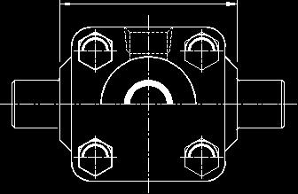 HYDRAUIC CYINDERS TC : Intermediate Trunnion Type The standard positions are as indicated in the illustration I. However it can be changed to other ones when required to install at any other position.
