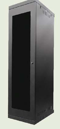 Ausrack Plus Network 19 inch network cabinets Matte Black EIA-310-D Compliant SSI Standards Compliant STATIC 1400kg SEISMIC 900kg Suitable for use in large data room applications that require a