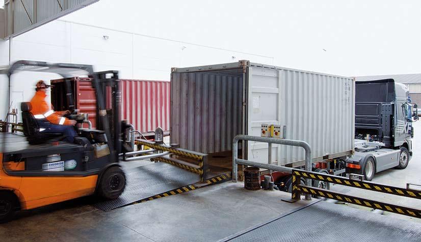 Top class technology Technology for optimum handling of 20' containers Loading position for 20