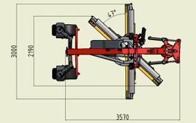 height Cutting blade height / thickness 520 mm 150 / 20 mm Cutter settings Shift to Max. angle of slope Max. lift above soil Max.