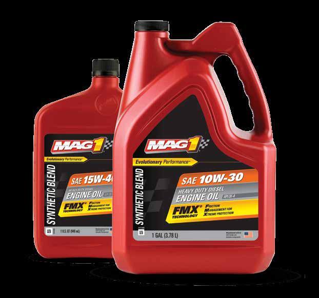 SYNTHETIC BLEND MAG 1 Heavy Duty Diesel Engine Oils provide extra protection and performance, compared to Heavy Duty Engine Oil.