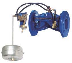 CONTROL VALVES AUTOMATIC CONTROL VALVES BY RAPHAEL RAF LEVEL RAF LEVEL offers different possibilities of controlling the level with altitude pilot or float pilot, operating as an on/off valve except