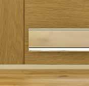 Grooved panel sections feature clean vertical and horizontal lines.