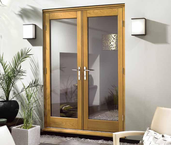 Exterior oak French & folding doors Exterior oak French doors Premdor s high specification oak French doors allow you to bring the outside in, as well as effortlessly adding a touch of elegance to
