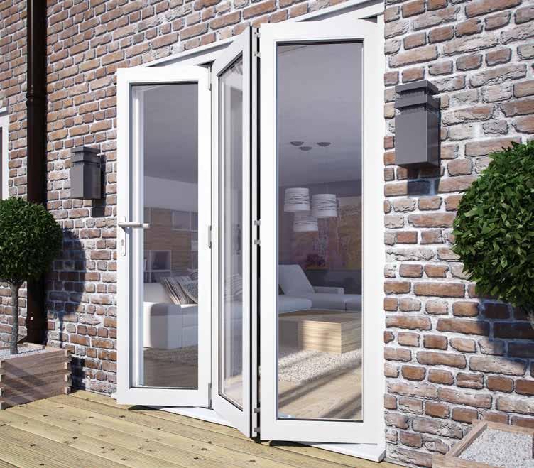 Exterior white folding doors Surprisingly affordable, without compromising on quality, Premdor s exceptional hardwood folding doors can be hung to operate from right to left or left to right.