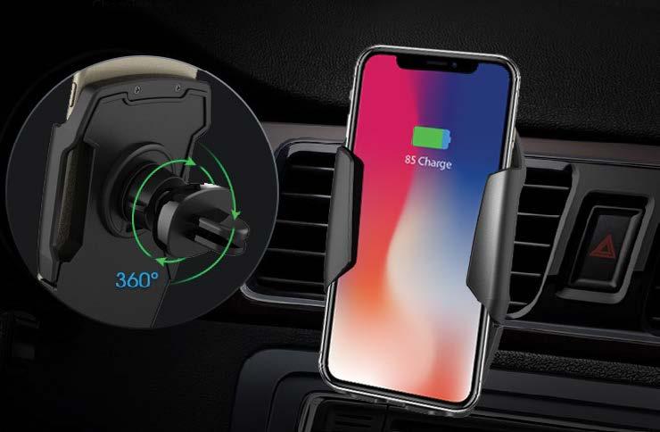 PowerDRIVE Don t lose concentration when driving and charge your mobile safely! Fast Charge: Max. output Nº of coils: 2 coils Qi Standard: Version 1.2.3 Input: DC 5V / 2.0A; 9V / 1.8A Output: 5V / 1.
