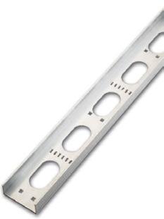 Channel tray & accessories Straight section Straight sections are available in aluminium, or steel in a range of finishes, with solid or ventilated bottom type.