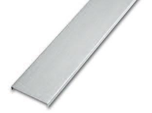 Solid flanged cover Solid covers provide maximum mechanical protection for cables which have limited heat build up, and include a 1/2 flange for secure positioning above the channel tray.