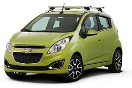 2013 CHEVROLET SPARK ACCESSORIES 96955271 - Roof Rack Cross Rail Package Carry a load on the roof of your Spark with this Roof Rack Cross Rail Package.