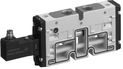 Bosch Rexroth AG Pneumatics 11 Valves, Series TC15 Qn = 1300-1500 l/min; plate connection, pipe connection; compressed air connection output: ; Electr.