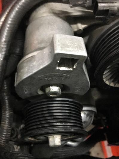 socket that holds throttle body on supercharger snout.