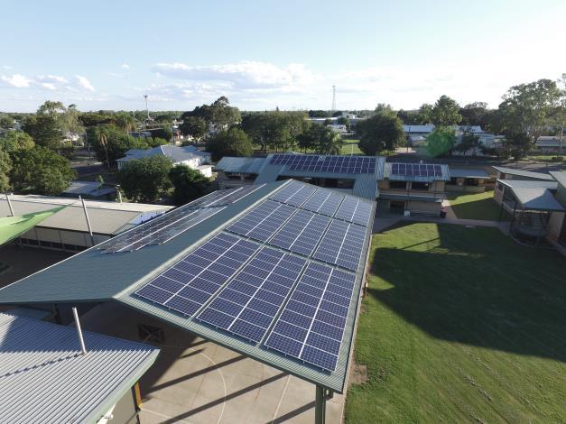 PROJECT SHOWCASE ST PATRICKS SCHOOL Product: Q.CELLS QPRO G4.1 System Size: 80 kwp Inverters: 3x ABB 30kW Full LED lighting upgrade to the entire school.