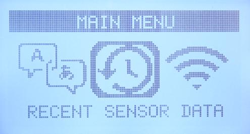 VT36 Recent Sensor Data: From the main menu, go to