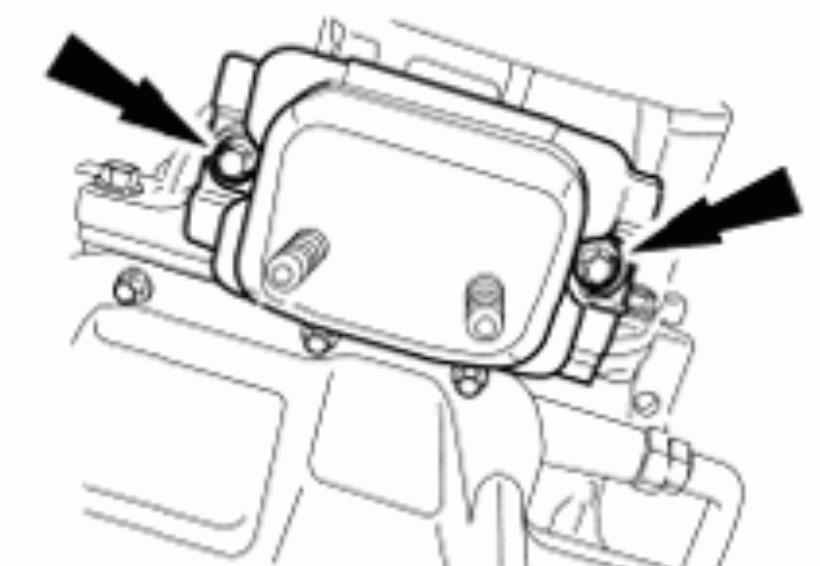 Install a suitable high-lift transmission jack. 6. Remove the transmission support cross member. 7.