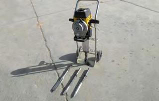 electric, spade, chisel point, tamping foot Type 10.
